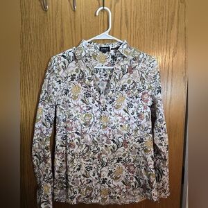 Jones New York Floral Blouse Size Small